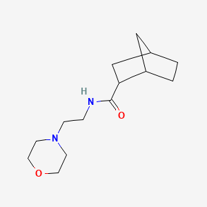 molecular formula C14H24N2O2 B3865279 N-[2-(4-morpholinyl)ethyl]bicyclo[2.2.1]heptane-2-carboxamide 