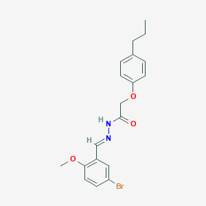 N'-(5-bromo-2-methoxybenzylidene)-2-(4-propylphenoxy)acetohydrazide