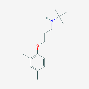molecular formula C15H25NO B3865318 N-(tert-butyl)-3-(2,4-dimethylphenoxy)-1-propanamine 