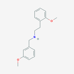 molecular formula C17H21NO2 B3865358 (3-methoxybenzyl)[2-(2-methoxyphenyl)ethyl]amine 