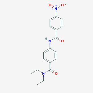 molecular formula C18H19N3O4 B386536 N,N-diethyl-4-[(4-nitrobenzoyl)amino]benzamide CAS No. 351335-13-2