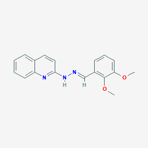 molecular formula C18H17N3O2 B3865377 2,3-dimethoxybenzaldehyde 2-quinolinylhydrazone 