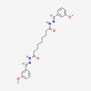 molecular formula C25H32N4O4 B3865381 N'~1~,N'~9~-bis(3-methoxybenzylidene)nonanedihydrazide 