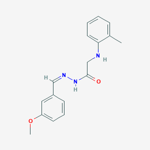 molecular formula C17H19N3O2 B3865394 N'-(3-methoxybenzylidene)-2-[(2-methylphenyl)amino]acetohydrazide 