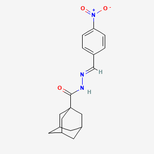 molecular formula C18H21N3O3 B3865410 N'-(4-nitrobenzylidene)-1-adamantanecarbohydrazide 