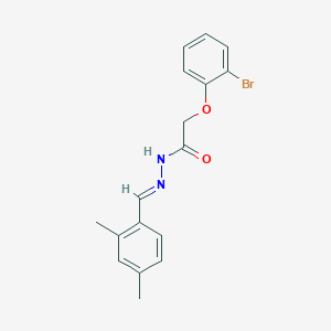 molecular formula C17H17BrN2O2 B3865441 2-(2-bromophenoxy)-N'-(2,4-dimethylbenzylidene)acetohydrazide 