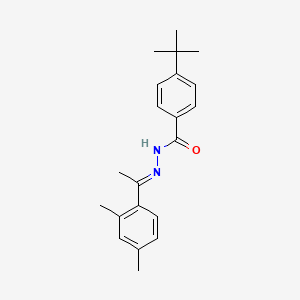 molecular formula C21H26N2O B3865479 4-tert-butyl-N'-[1-(2,4-dimethylphenyl)ethylidene]benzohydrazide 