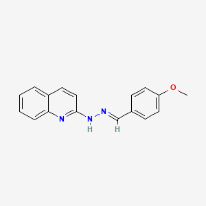 molecular formula C17H15N3O B3865481 4-methoxybenzaldehyde 2-quinolinylhydrazone 