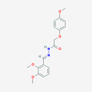 molecular formula C18H20N2O5 B386551 N'-(2,3-dimethoxybenzylidene)-2-(4-methoxyphenoxy)acetohydrazide 