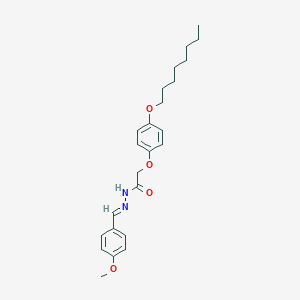 N'-(4-methoxybenzylidene)-2-[4-(octyloxy)phenoxy]acetohydrazide