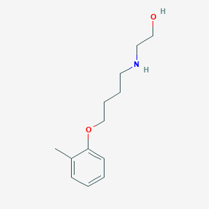 molecular formula C13H21NO2 B3865539 2-{[4-(2-methylphenoxy)butyl]amino}ethanol 