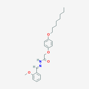 molecular formula C24H32N2O4 B386554 N'-(2-methoxybenzylidene)-2-[4-(octyloxy)phenoxy]acetohydrazide 