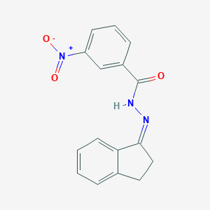 molecular formula C16H13N3O3 B386556 N'-(2,3-dihydro-1H-inden-1-ylidene)-3-nitrobenzohydrazide 