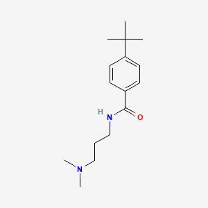 molecular formula C16H26N2O B3865583 4-tert-butyl-N-[3-(dimethylamino)propyl]benzamide 