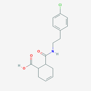 molecular formula C16H18ClNO3 B3865595 6-({[2-(4-chlorophenyl)ethyl]amino}carbonyl)-3-cyclohexene-1-carboxylic acid 