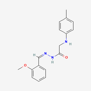 molecular formula C17H19N3O2 B3865620 N'-(2-methoxybenzylidene)-2-[(4-methylphenyl)amino]acetohydrazide 