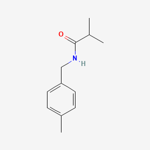 molecular formula C12H17NO B3865645 2-methyl-N-(4-methylbenzyl)propanamide CAS No. 284463-79-2