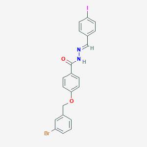 4-[(3-bromobenzyl)oxy]-N'-(4-iodobenzylidene)benzohydrazide