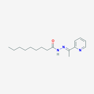molecular formula C16H25N3O B3865663 N'-[1-(2-pyridinyl)ethylidene]nonanohydrazide 
