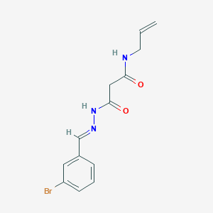 molecular formula C13H14BrN3O2 B3865698 N-allyl-3-[2-(3-bromobenzylidene)hydrazino]-3-oxopropanamide 