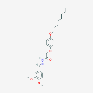 N'-(3,4-dimethoxybenzylidene)-2-[4-(octyloxy)phenoxy]acetohydrazide