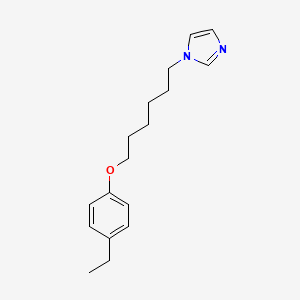 molecular formula C17H24N2O B3865774 1-[6-(4-ethylphenoxy)hexyl]-1H-imidazole 