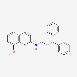 molecular formula C26H26N2O B3865776 N-(3,3-diphenylpropyl)-8-methoxy-4-methyl-2-quinolinamine 
