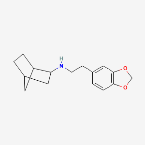molecular formula C16H21NO2 B3865796 N-[2-(1,3-benzodioxol-5-yl)ethyl]bicyclo[2.2.1]heptan-2-amine 