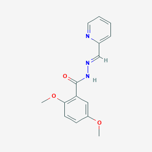 molecular formula C15H15N3O3 B3865873 2,5-dimethoxy-N'-(2-pyridinylmethylene)benzohydrazide 