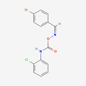 molecular formula C14H10BrClN2O2 B3865881 4-bromobenzaldehyde O-{[(2-chlorophenyl)amino]carbonyl}oxime 