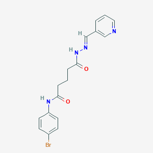 N-(4-bromophenyl)-5-oxo-5-[2-(3-pyridinylmethylene)hydrazino]pentanamide