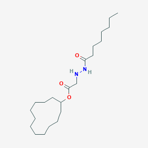 molecular formula C22H42N2O3 B386593 Cyclododecyl (2-octanoylhydrazino)acetate 