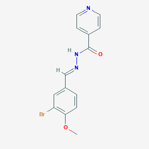 molecular formula C14H12BrN3O2 B3865942 N'-(3-bromo-4-methoxybenzylidene)isonicotinohydrazide 