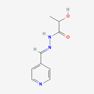 molecular formula C9H11N3O2 B3865957 2-hydroxy-N'-(4-pyridinylmethylene)propanohydrazide 