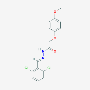 molecular formula C16H14Cl2N2O3 B386598 N'-(2,6-dichlorobenzylidene)-2-(4-methoxyphenoxy)acetohydrazide 