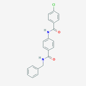 N-{4-[(benzylamino)carbonyl]phenyl}-4-chlorobenzamide