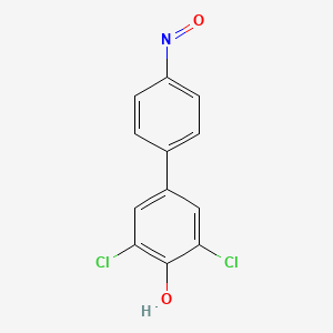 molecular formula C12H7Cl2NO2 B3866027 3,5-dichloro-4'-nitroso-4-biphenylol 
