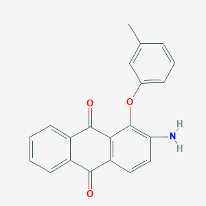 molecular formula C21H15NO3 B386603 2-Amino-1-(3-methylphenoxy)anthracene-9,10-dione CAS No. 68256-55-3