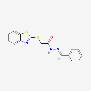 molecular formula C16H13N3OS2 B3866077 2-(1,3-benzothiazol-2-ylthio)-N'-benzylideneacetohydrazide CAS No. 73718-47-5