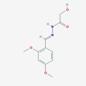 molecular formula C11H14N2O4 B3866121 N'-(2,4-dimethoxybenzylidene)-2-hydroxyacetohydrazide 