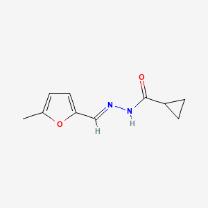 molecular formula C10H12N2O2 B3866137 N'-[(5-methyl-2-furyl)methylene]cyclopropanecarbohydrazide 