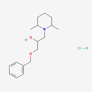 molecular formula C17H28ClNO2 B3866148 1-(benzyloxy)-3-(2,6-dimethyl-1-piperidinyl)-2-propanol hydrochloride 
