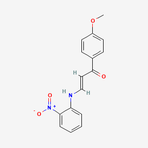 molecular formula C16H14N2O4 B3866162 1-(4-methoxyphenyl)-3-[(2-nitrophenyl)amino]-2-propen-1-one CAS No. 5557-65-3