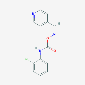 molecular formula C13H10ClN3O2 B3866178 isonicotinaldehyde O-{[(2-chlorophenyl)amino]carbonyl}oxime 