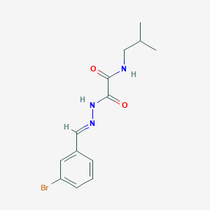 molecular formula C13H16BrN3O2 B3866269 2-[2-(3-bromobenzylidene)hydrazino]-N-isobutyl-2-oxoacetamide 