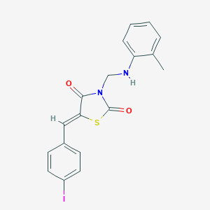 5-(4-Iodobenzylidene)-3-(2-toluidinomethyl)-1,3-thiazolidine-2,4-dione