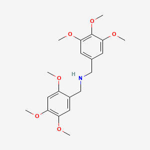 molecular formula C20H27NO6 B3866333 (2,4,5-trimethoxybenzyl)(3,4,5-trimethoxybenzyl)amine 