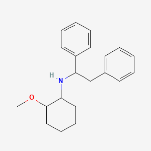 molecular formula C21H27NO B3866337 (1,2-diphenylethyl)(2-methoxycyclohexyl)amine oxalate 