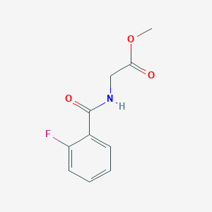 molecular formula C10H10FNO3 B3866396 methyl N-(2-fluorobenzoyl)glycinate CAS No. 5558-80-5