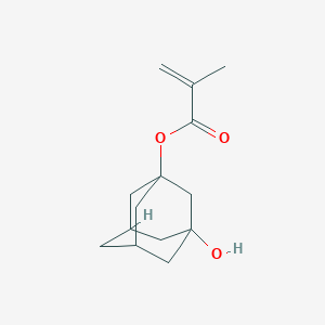 molecular formula C14H20O3 B038664 3-羟基金刚烷-1-基甲基丙烯酸酯 CAS No. 115372-36-6